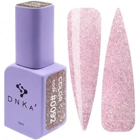 DNKa Гель-лак для ногтей 0092 (бледно-розовый с блестками), 12 мл