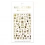 Thin self-adhesive nail stickers for Halloween R233 gold