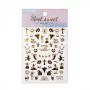 Thin self-adhesive Halloween stickers MS-C298 gold