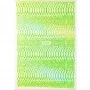 Self-adhesive stickers, iridescent snakeskin, green.