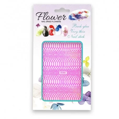 Self-adhesive stickers, iridescent, neon pink colors Snake Skin.