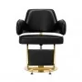 Kirpyklos kėdė Gabbiano Linz auksinis juodas diskas