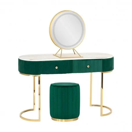 Emerald green discount dressing table stool