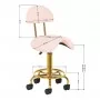 Kosmetikhocker 6001-G Gold - Rosa