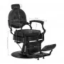 Barber chair Gabbiano President Black