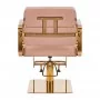 Hairdressing chair Gabbiano Porto golden beige color