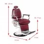 Hairdressing chair Gabbiano Moto Style, burgundy