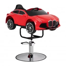 Child hairdresser chair, BM car, red