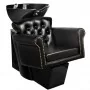 Hairdressing sink Gabbiano Berlin black/black bowl