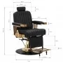 Barber chair Gabbiano Marcus, gold, black