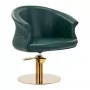 Barber chair Gabbiano Wersal, bottle green gold