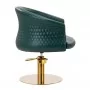 Barber chair Gabbiano Wersal, bottle green gold