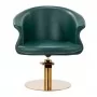 Barber chair Gabbiano Wersal, bottle green gold