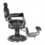 Hairdressing chair Gabbiano Cesare Silver black