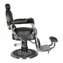 Hairdressing chair Gabbiano Cesare Silver black