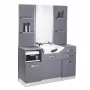 Gabbiano hairdresser console with B085 grey