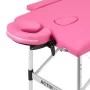 Activ Fizjo Aluminium-Massageliege Comfort, rosa