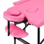 Activ Fizjo Aluminium-Klapptisch Comfort, Pink, Schwarz