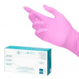 All4med Einmal Nitrile rosa XS Handschuhe