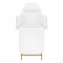 557G Cosmetical chair of gold with white kweets