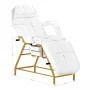 557G Cosmetical chair of gold with white kweets