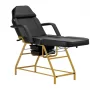 557G Cosmetical chair with gold and black kweets