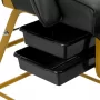 557G Cosmetical chair with gold and black kweets