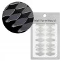 Self-adhesive silicone forms Oval short ST012-2, 24 pieces