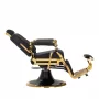 Chair of the barber Gabbiano Leonardo, golden and black