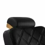 Chair of the barber Gabbiano Leonardo, golden and black