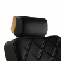 Chair of the barber Gabbiano Leonardo, golden and black