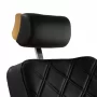 Chair of the barber Gabbiano Leonardo, golden and black