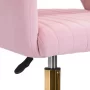 4Rico Rotating Chair QS-OF212G Pink Velvet