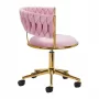 4Rico Rotating Chair QS-GW01G Pink Velvet