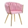 4Rico Chair QS-GW06G vaaleanpunainen sametti