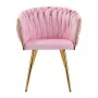 4Rico Chair QS-GW06G pink velvet