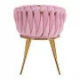 4Rico Chair QS-GW06G pink velvet