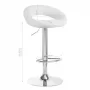 4 Rico QS-B10 bar chair eco, white leather