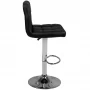 M06 quilted adjustable bar chair, black