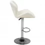 M01 quilted adjustable bar chair, white