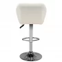 M01 quilted adjustable bar chair, white