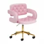 4Rico Rotating Chair QS-OF213G Pink Velvet