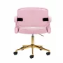 4Rico Rotating Chair QS-OF213G Pink Velvet