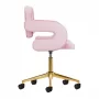 4Rico Rotating Chair QS-OF213G Pink Velvet