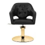 Gabbiano Parma hairdressing chair golden black