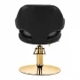 Gabbiano Parma hairdressing chair golden black